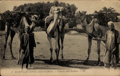 ägypten araber mit - ak,