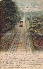 Zahnradbahn Standseilbahn Furniculaire Rack Railway-- Bad Ems Malbergbahn Litho 