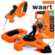 Stahlmaßband 50 m mit Kurbel