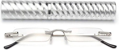 Schlanke rahmenlose lesebrille - rahmenlose,