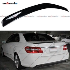 Sport Heckspoiler Lippe Schwarz Glanz für Mercedes E W212 Limo 2009 bis 2016
