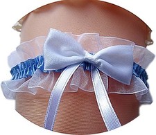 Süßes Braut Strumpfband blau