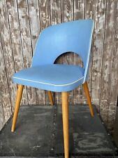 Vintage 50er Jahre Küchenstuhl, Blau alles Original, Zustand Siehe Foto Staubig