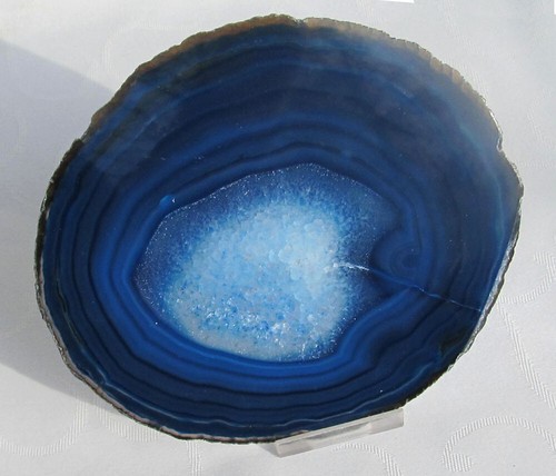 Achatscheibe blau 150 mm - blau,,