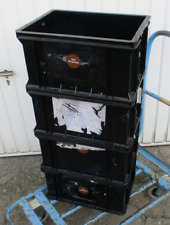 4x Box Stapelkiste Behälter Kiste 40x30x20 cm Industrie Lager Werkstatt Garage