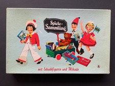 Schmidt Spiele-Sammlung Brettspiele Gesellschaftsspiele Schach 50er / 60er Jahre