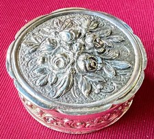 Pillendose versilbert-vintage