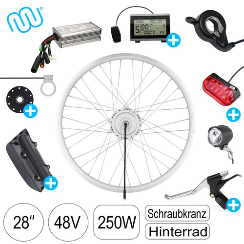 Bike umbausatz 48v - 48v, 250w