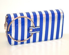 BLAU SILBER GELDBÖRSE Damen