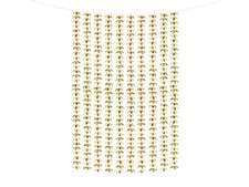 Vorhang - Blumen, gold