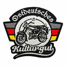 Aufnäher Aufbügler Patch DDR Motorrad Ostdeutsches Kulturgut ossi ostdeutschland