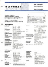 Service Manual-Anleitung für Telefunken TR 350 