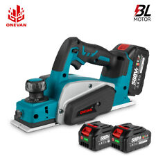 Akku-Hobel Elektrohobel Hobelmaschine Handhobel Hobeltiefe Bürstenlos 2 Batterie