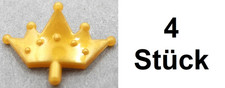 4x LEGO 33322 Minifigur Zubehör Krone Tiara 5 Spitzen Perl-Gold