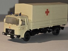 WIKING MAN DRK Deutsches Rotes Kreuz Rettung Planen LKW, Unikat selten,  H0 1:87