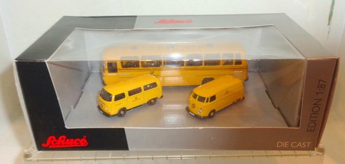 Schuco post set in ovp - schuco, 1:87