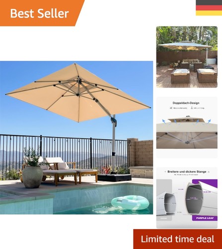 Xxl sonnenschirm beige 300 - beige,