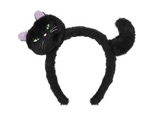 1 Haarreif schwarze Katze