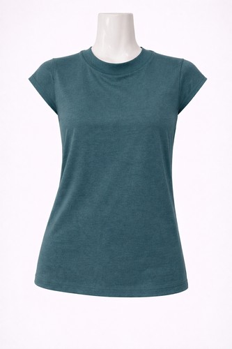 Shirt 46 petrol damen - t-shirt,