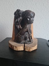 Ebenholz Figur / Lebensbaum / Afrikanische Kunst, Tansania