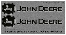 2 Aufkleber J. DEERE 400mm Agrar Trecker Traktor Logo Symbol Farbwahl JD002