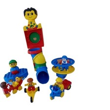 Großes Original Duplo Lego Retro Spielplatz Figuren Kugelbahn Fahrzeuge Dreirad