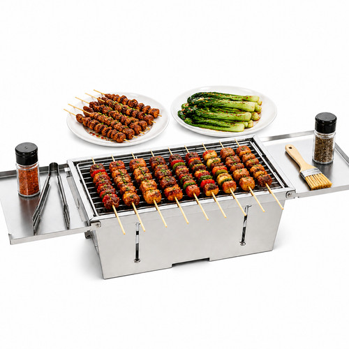 Holzkohlegrill edelstahl grill - holzkohlegrill,