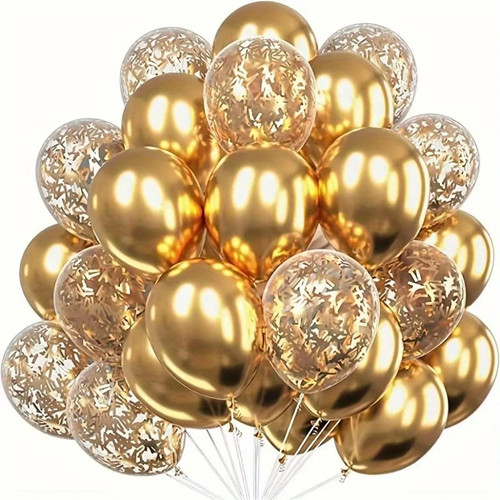 Metallic luftballons konfetti - metallic,