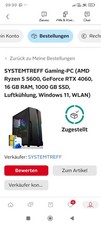 Gaming PC - Schwarz, 16GB RAM