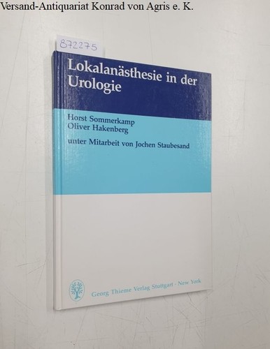 Lokalanästhesie der - lokalanästhesie, in