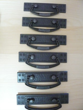 Möbelgriffe, Schubladengriffe, 6 Stck., älter, aber unbenutzt, mit Gewinde