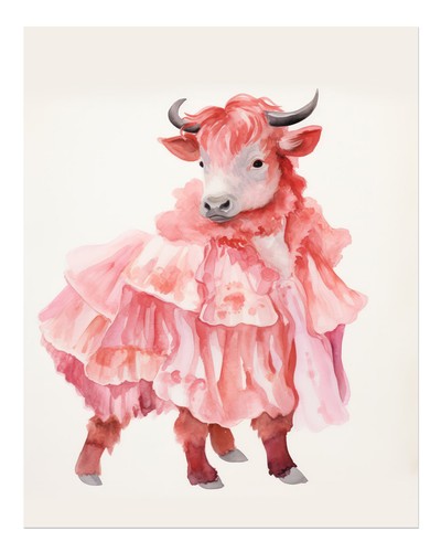 Charmante kuh kleid - kuh, im