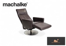 MACHALKE Romano Designer Relax Sessel Leder TV Sofa Couch Hochwertig Chair Braun