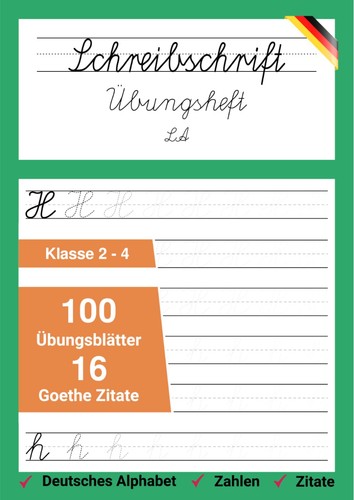Schreibschrift übungsheft - schreibschrift,