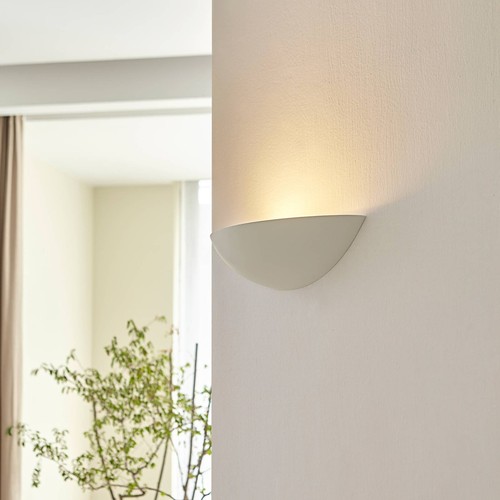 Lindby gips wandlampe - gips, weiß