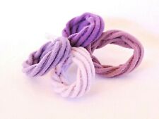 4 Stück elastische Haargummis Haarbinder Zopfgummi Haarband lila rosa