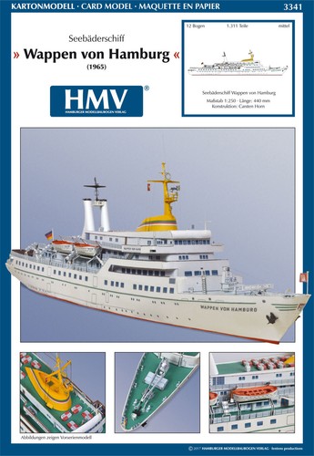 Kartonmodell seebäderschiff - kartonmodell,
