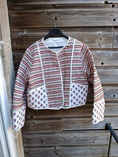 Steppjacke mehrfarbig blumen - mehrfarbig, blumen-