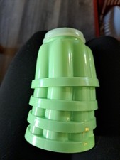 4 Stk Tupperware Pudding Förmchen Grün