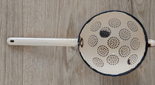 Schönes altes Emaille Sieb