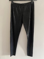 Leggings Wetlook Muster Sexy Größe M Damen