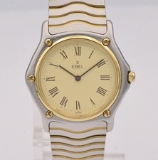 Armbanduhr EBEL Classic Wave unisex medium 33 mm Stahl Gold Quarz DAU