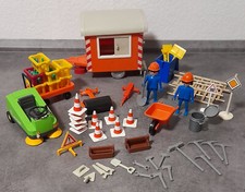 Playmobil Baustellen-Set Bauwagen Figuren Zubehör