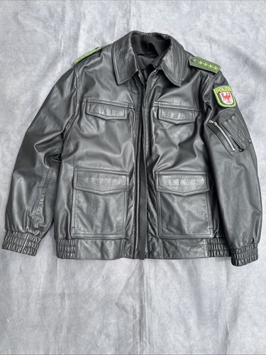 Lederjacke polizei brandenburg - polizei,
