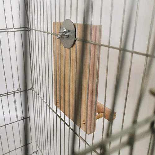Vogelspiegel mit sitzstange - vogelspiegel,