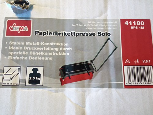 Papierbrikettpresse