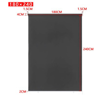 HENGMEI Senkrechtmarkise Balkon Außen Vertikalmarkise Sonnenschutz