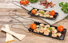 NEU 2er Set Grill Pfännchen klappbarer Griff für Outdoor Camping Party Fest BBQ