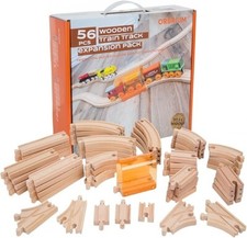 ORBRIUM 56 pcs Wooden Train