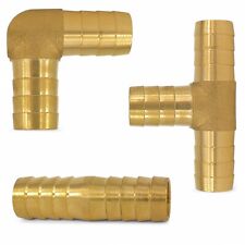 Schlauchverbinder Reparaturröhrchen Tülle Messing Gerade Winkel 90° T-Stück